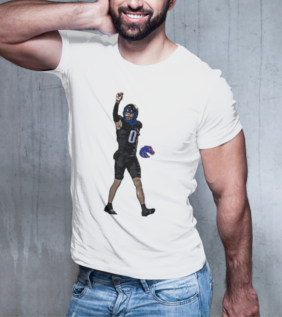 Ty Benefield Boise State Broncos Football Comic Character T-Shirt