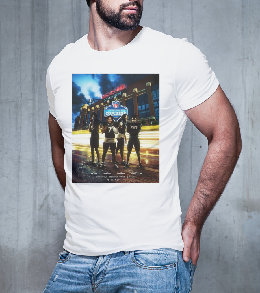 Lucas Oil Stadium NFL Scouting Combine 2025 UCF Adams Harvey Hudson McWilliams Indianapolis T-Shirt