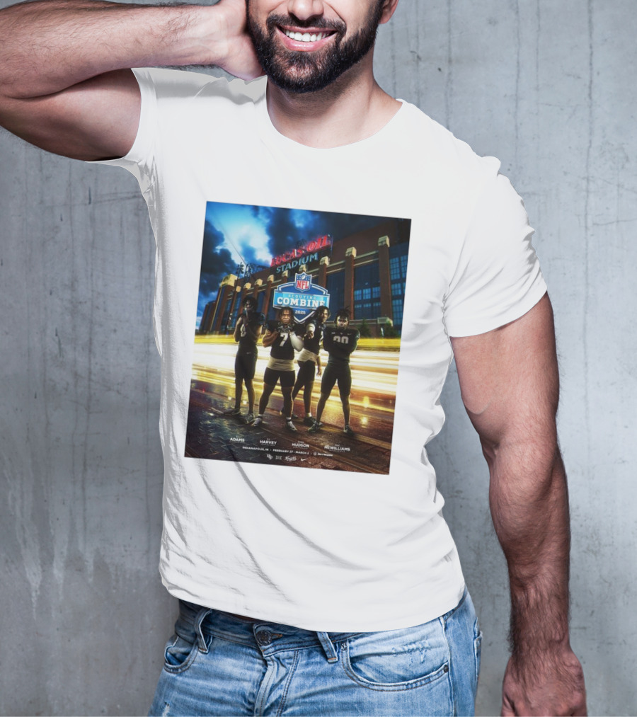 Lucas Oil Stadium NFL Scouting Combine 2025 UCF Adams Harvey Hudson McWilliams Indianapolis T-Shirt