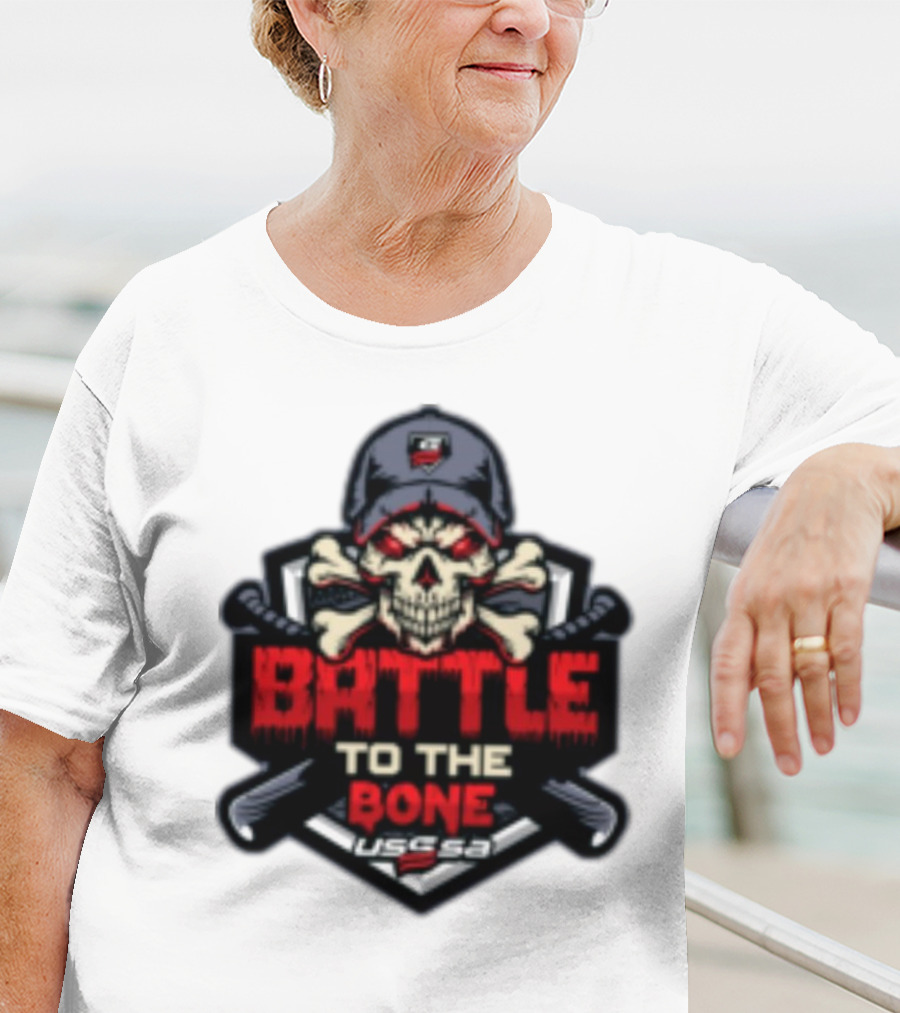 Battle To The Bone USSSA Skull And Crossbones March 21-23 2025 T-Shirt