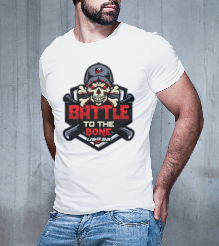 Battle To The Bone USSSA Skull And Crossbones March 21-23 2025 T-Shirt
