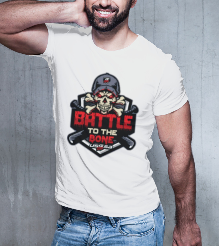 Battle To The Bone USSSA Skull And Crossbones March 21-23 2025 T-Shirt
