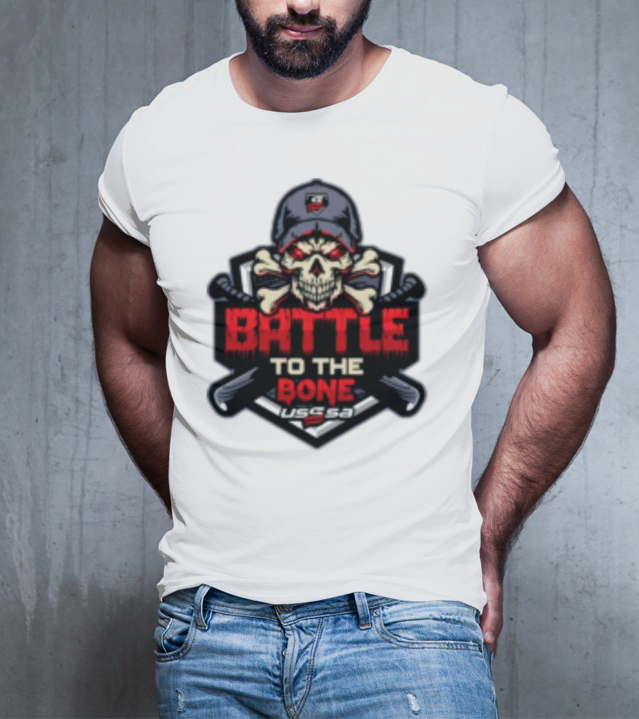 Battle To The Bone USSSA Skull And Crossbones March 21-23 2025 T-Shirt