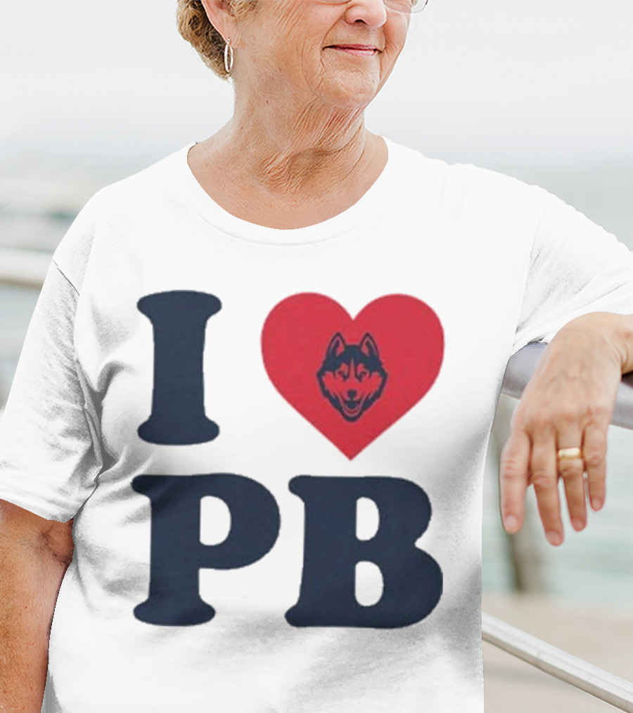 UConn I Heart Huskies Paige Bueckers PB T-Shirt