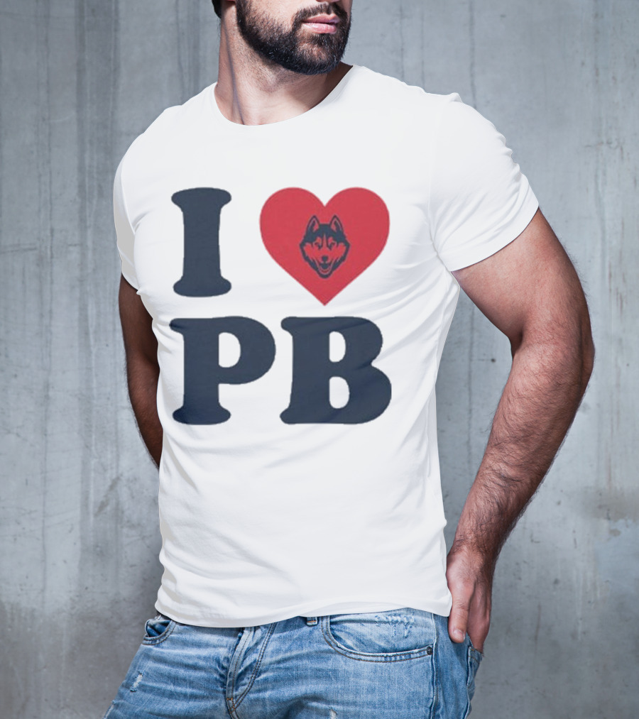 UConn I Heart Huskies Paige Bueckers PB T-Shirt