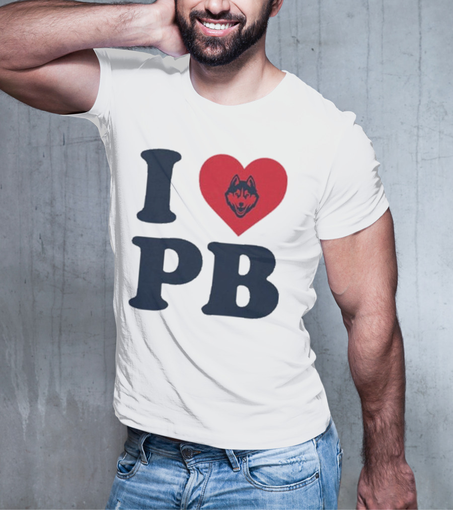 UConn I Heart Huskies Paige Bueckers PB T-Shirt
