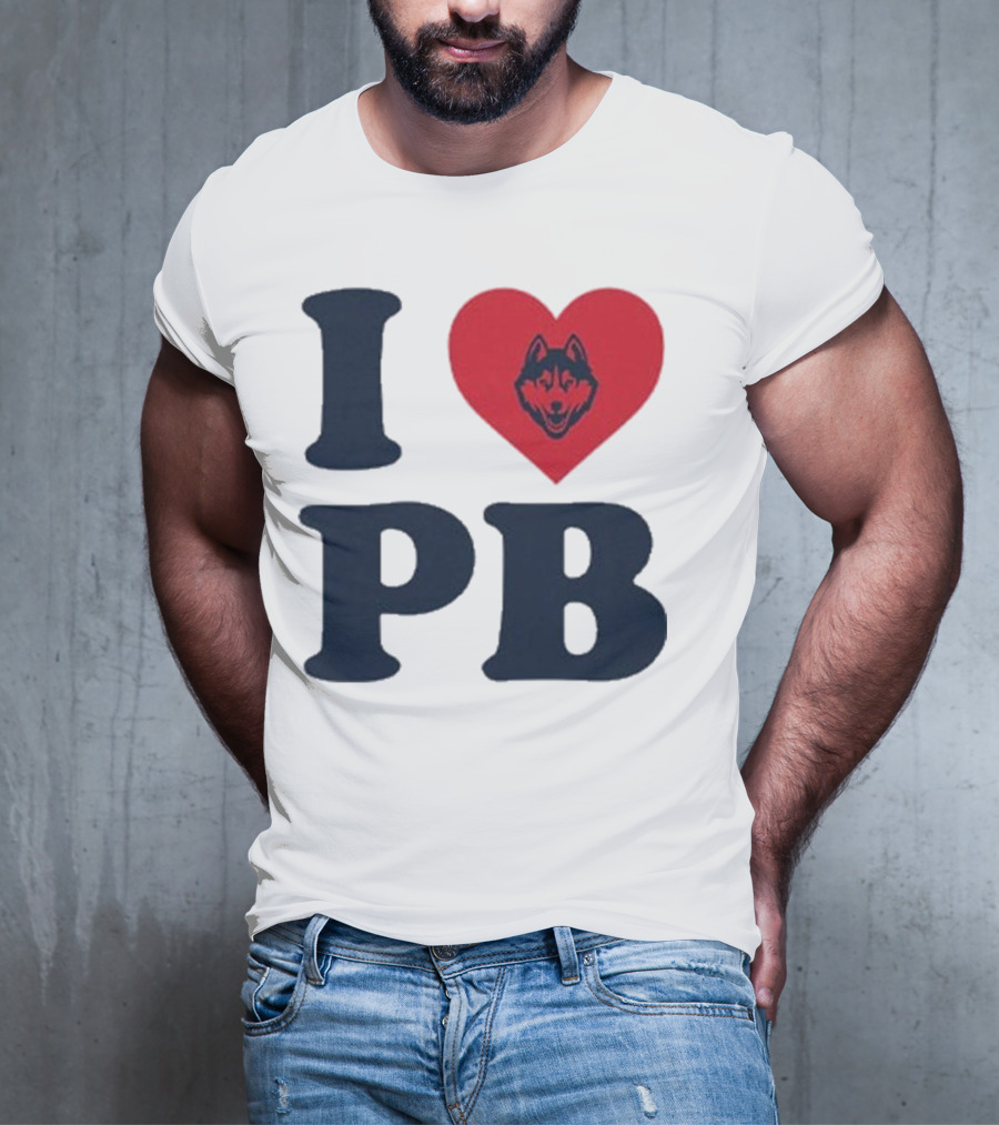 UConn I Heart Huskies Paige Bueckers PB T-Shirt