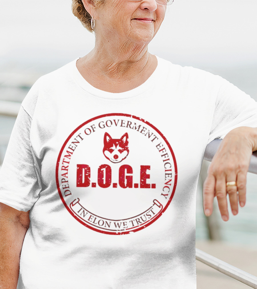 Department Of Government Efficiency D.O.G.E. In Elon We Trust Vintage Doge T-Shirt