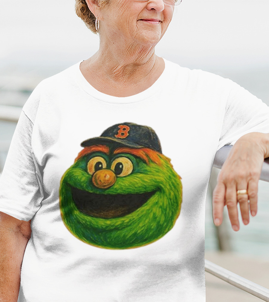 Wally The Green Monster Boston Red Sox Iconic Logo T-Shirt