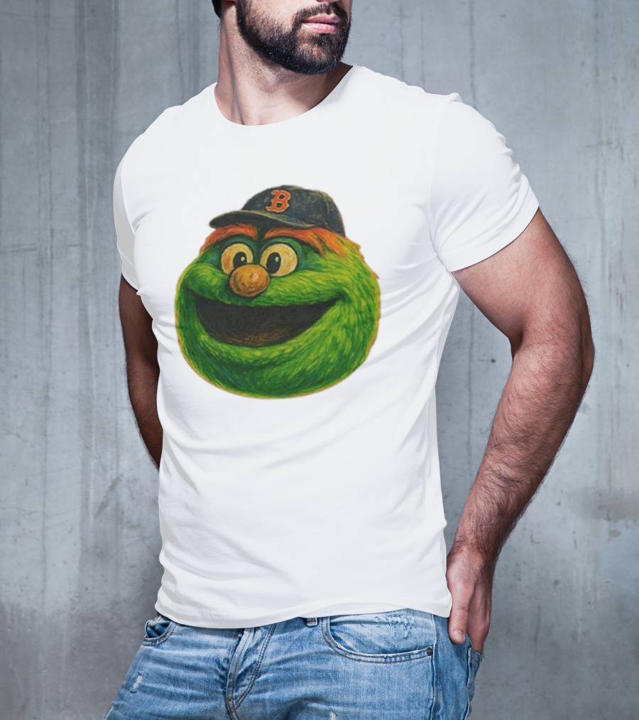 Wally The Green Monster Boston Red Sox Iconic Logo T-Shirt