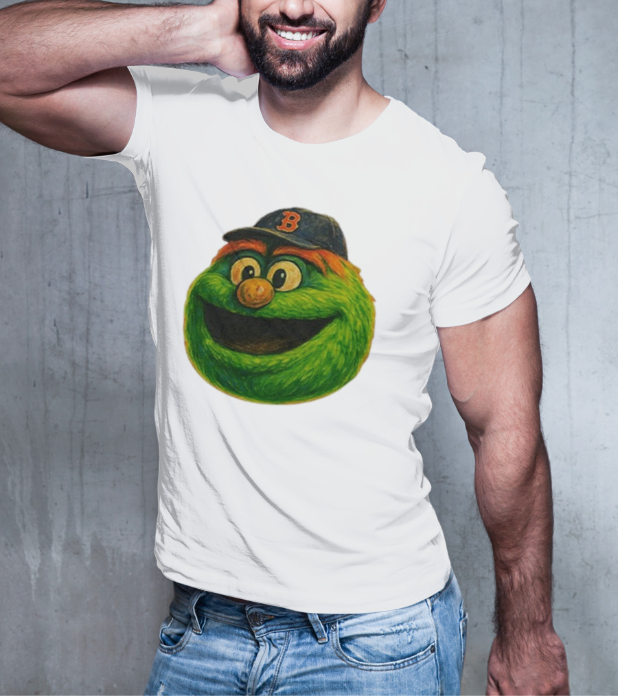 Wally The Green Monster Boston Red Sox Iconic Logo T-Shirt