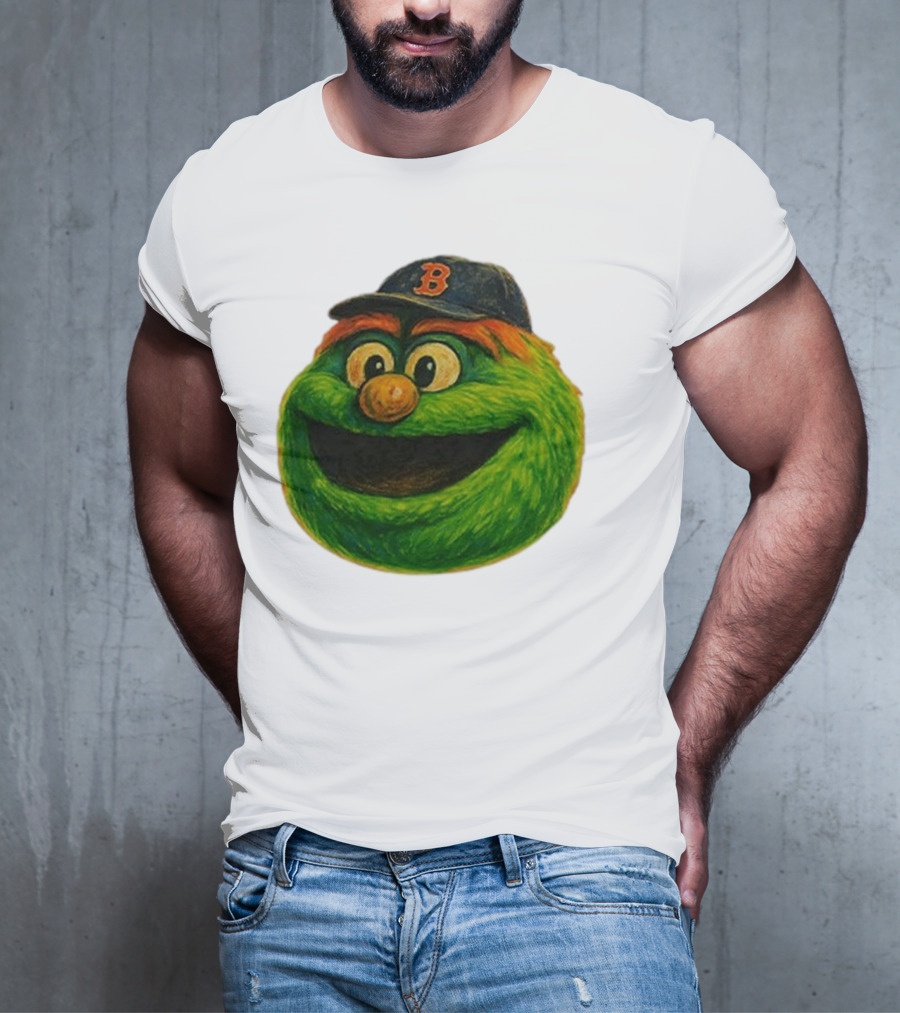 Wally The Green Monster Boston Red Sox Iconic Logo T-Shirt