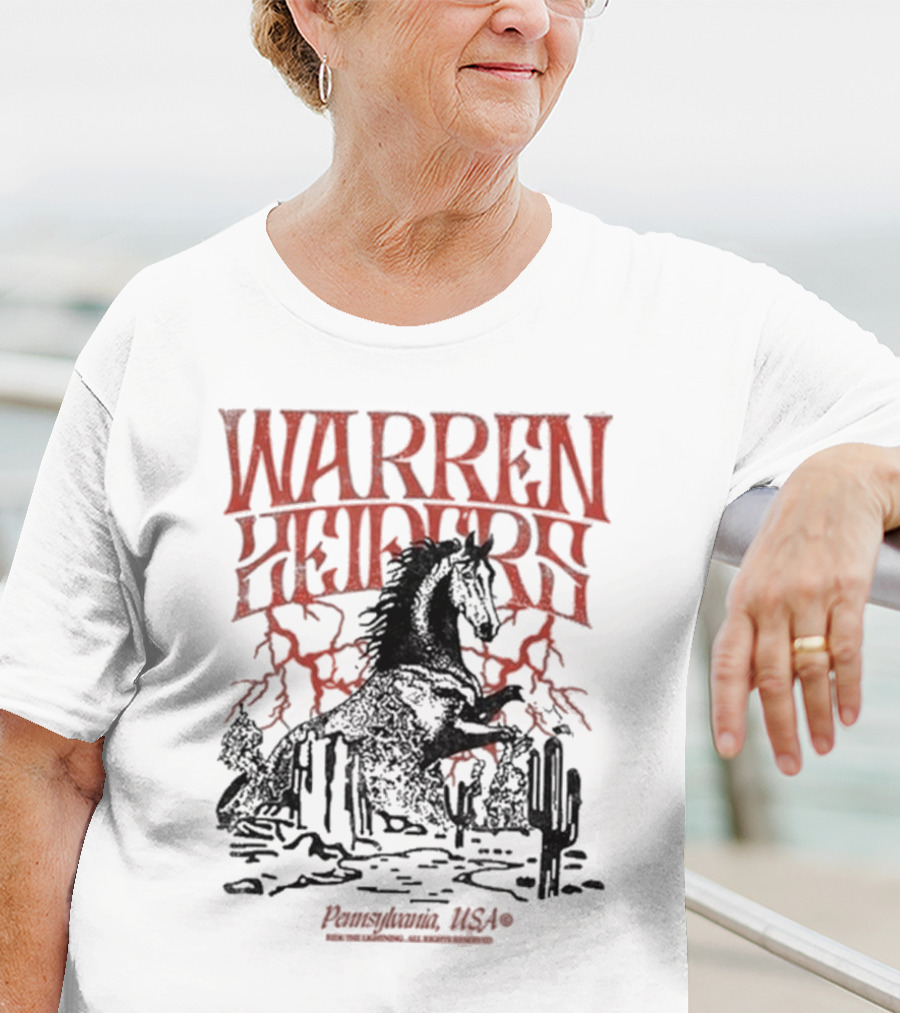 Warren Zeiders Lightning Cowboy Pennsylvania USA T-Shirt