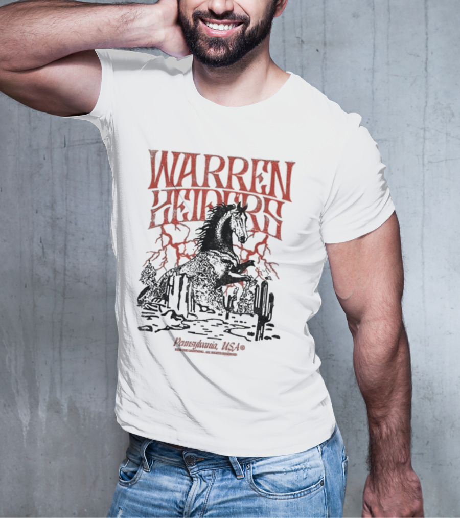 Warren Zeiders Lightning Cowboy Pennsylvania USA T-Shirt