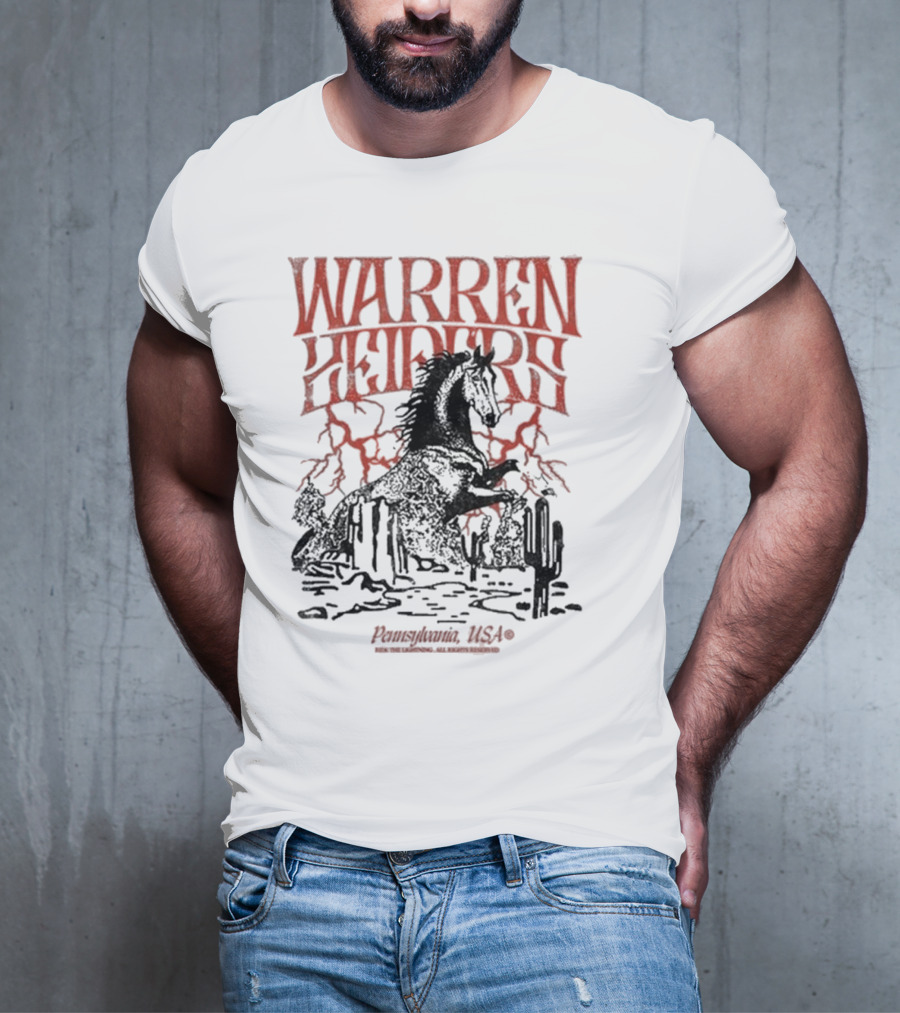 Warren Zeiders Lightning Cowboy Pennsylvania USA T-Shirt