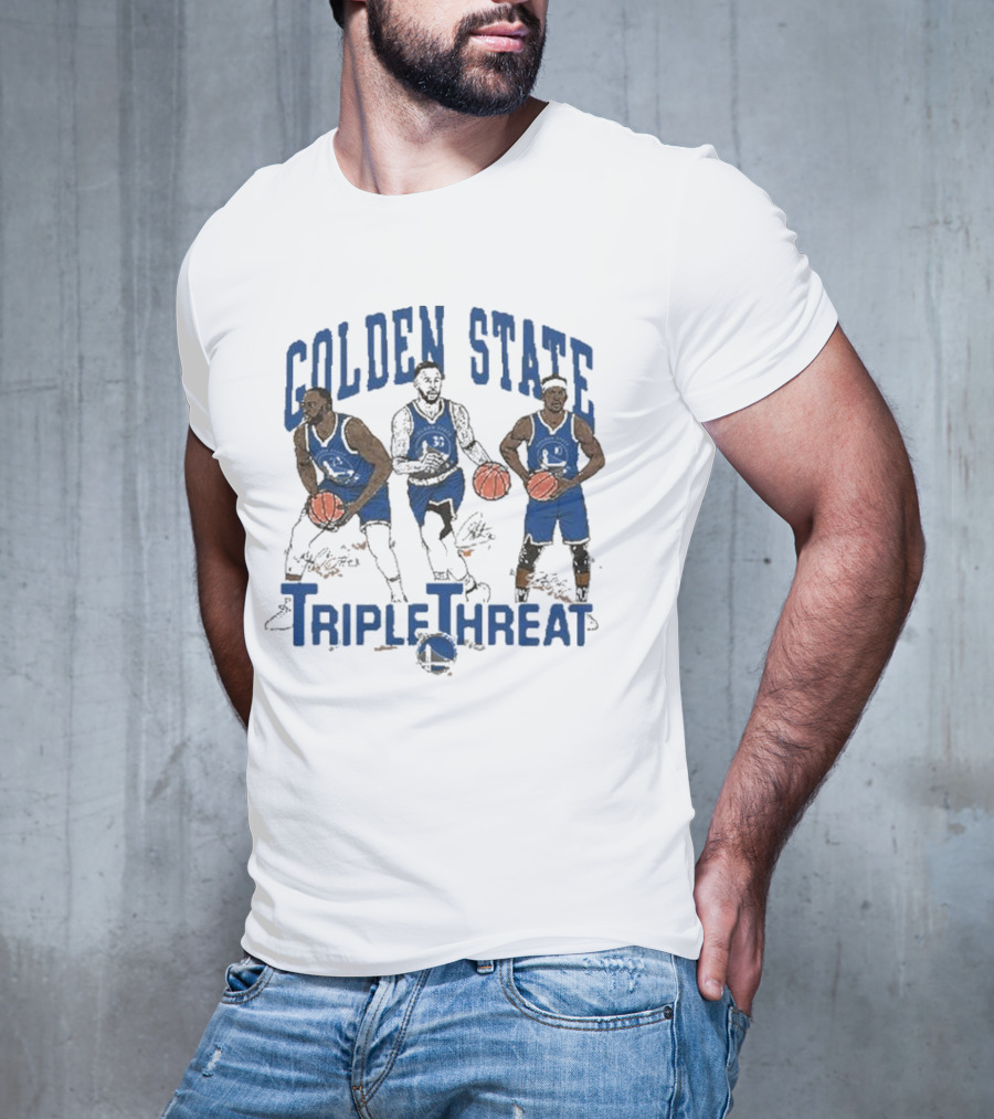 Golden State Triple Threat Green Curry Butler III T-Shirt