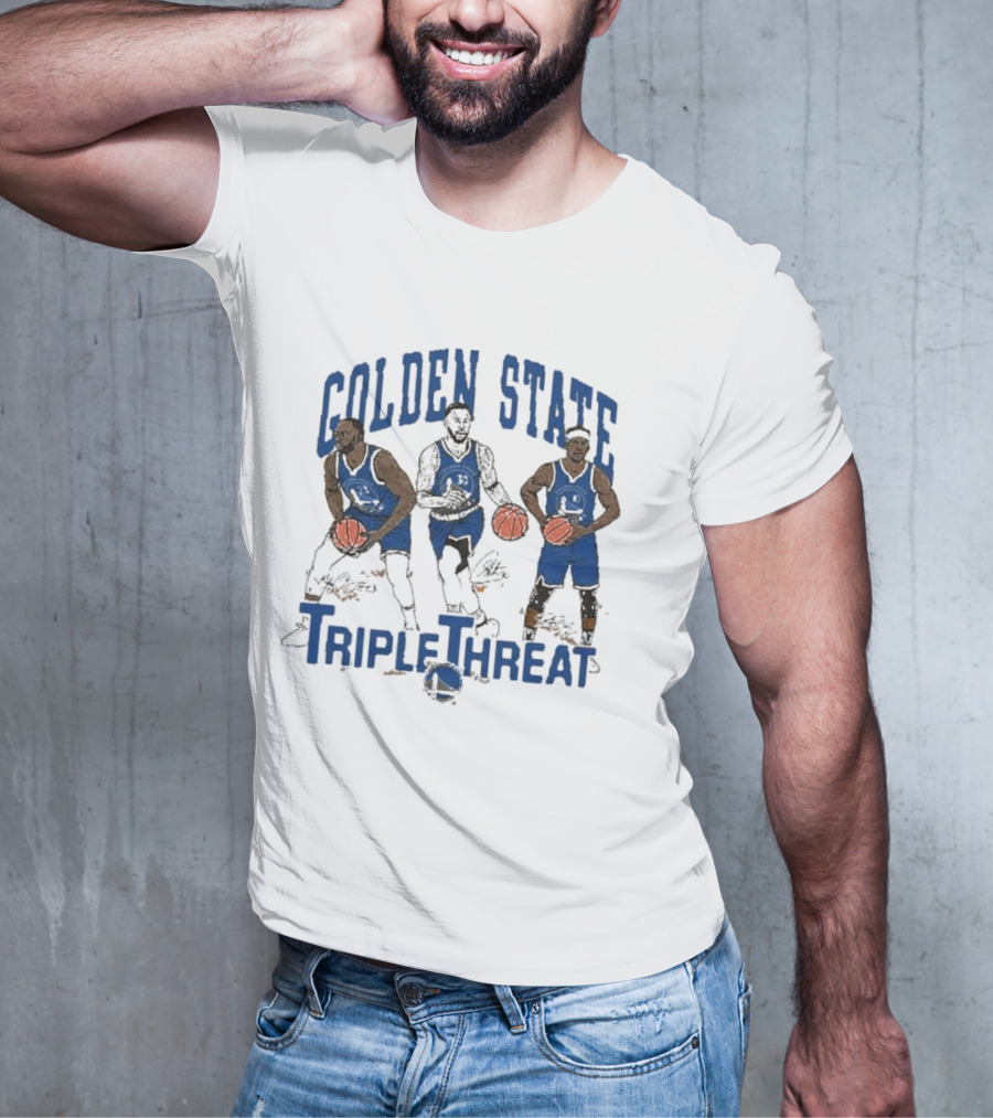 Golden State Triple Threat Green Curry Butler III T-Shirt