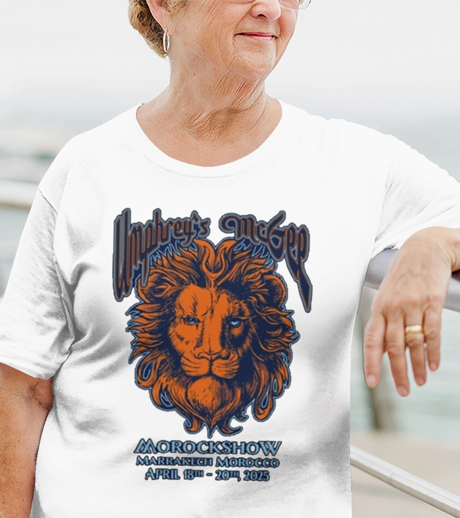 Umphrey’s McGee Morockshow Marrakech Morocco April 18th-20th 2025 Lion Art T-Shirt