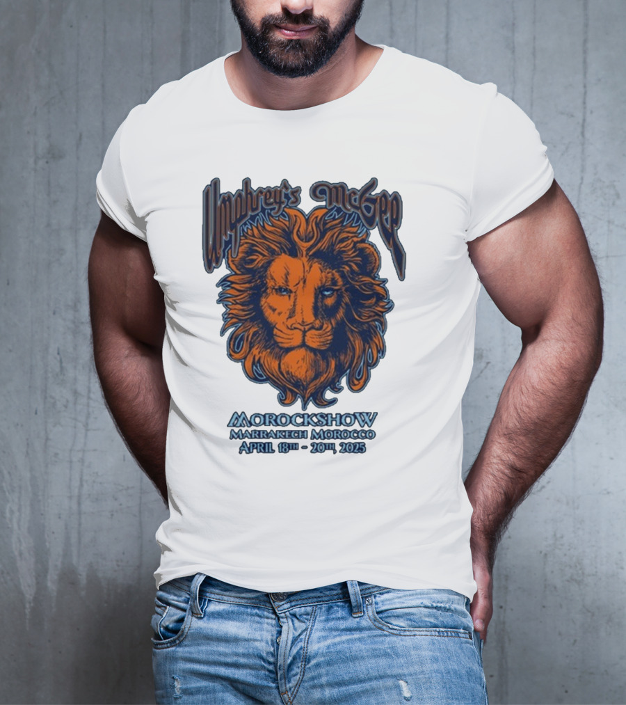 Umphrey’s McGee Morockshow Marrakech Morocco April 18th-20th 2025 Lion Art T-Shirt