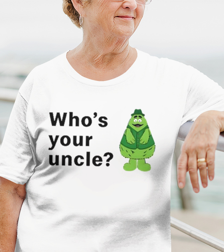 Uncle O’grimacey Who’s Your Uncle Green Character St Patrick’s Day T-Shirt