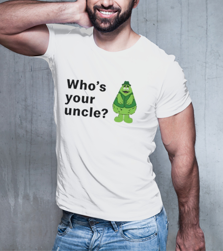 Uncle O’grimacey Who’s Your Uncle Green Character St Patrick’s Day T-Shirt