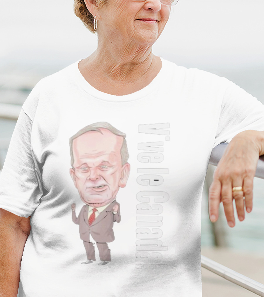 Vive Le Canada Premium Jean Chretien Caricature T-Shirt