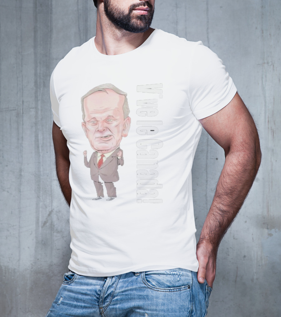 Vive Le Canada Premium Jean Chretien Caricature T-Shirt