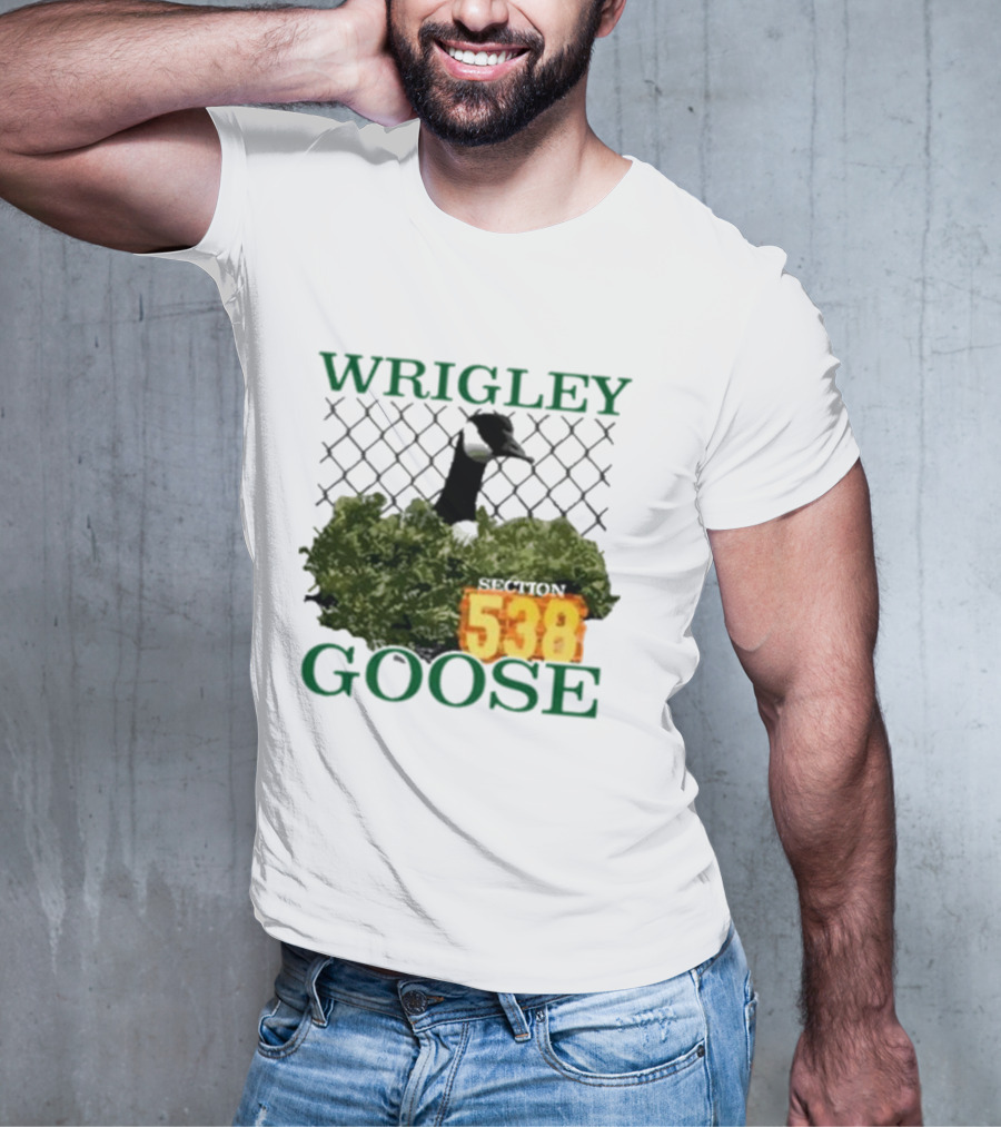 Wrigley Goose Section 538 Chicago Cubs Stadium Fan Apparel T-Shirt