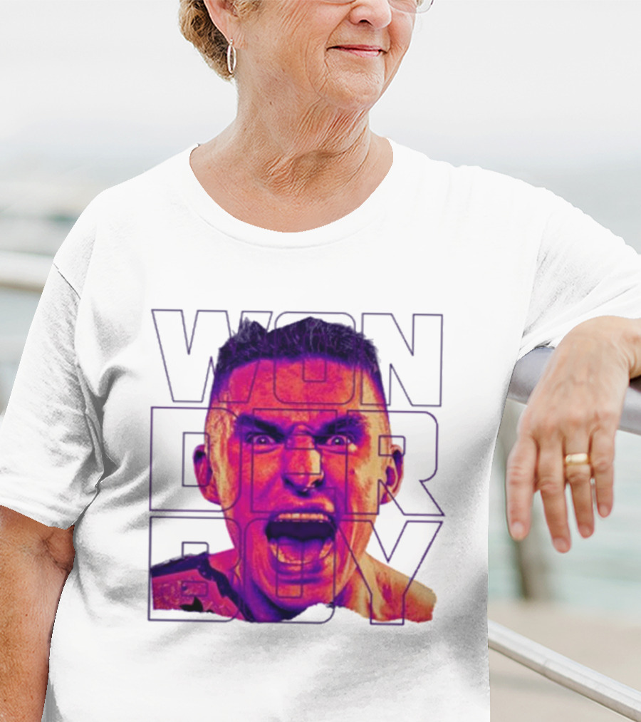 Wonderboy Brian Morris Deranged Bold Typography Expression T-Shirt