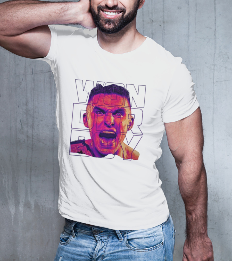 Wonderboy Brian Morris Deranged Bold Typography Expression T-Shirt