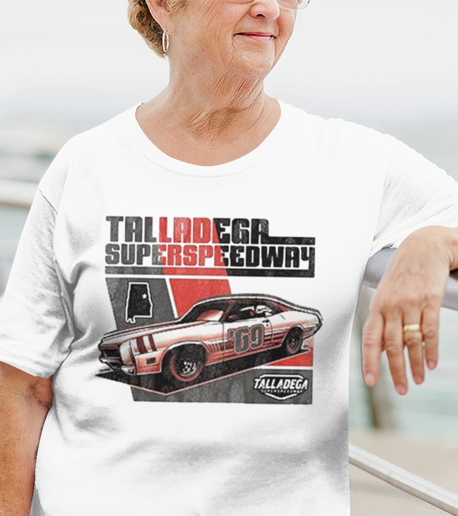 Talladega Superspeedway 69 Retro Racecar Design T-Shirt
