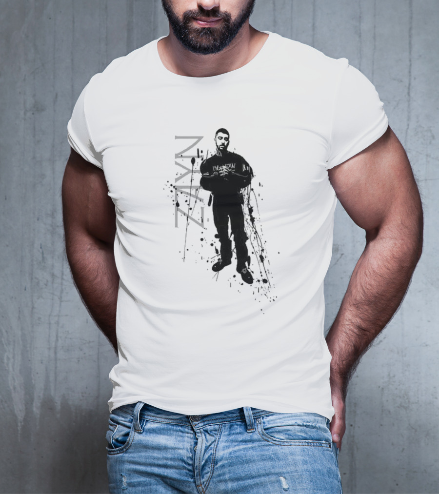 Zayn Splatter Style With Splash Silhouette And Name T-Shirt