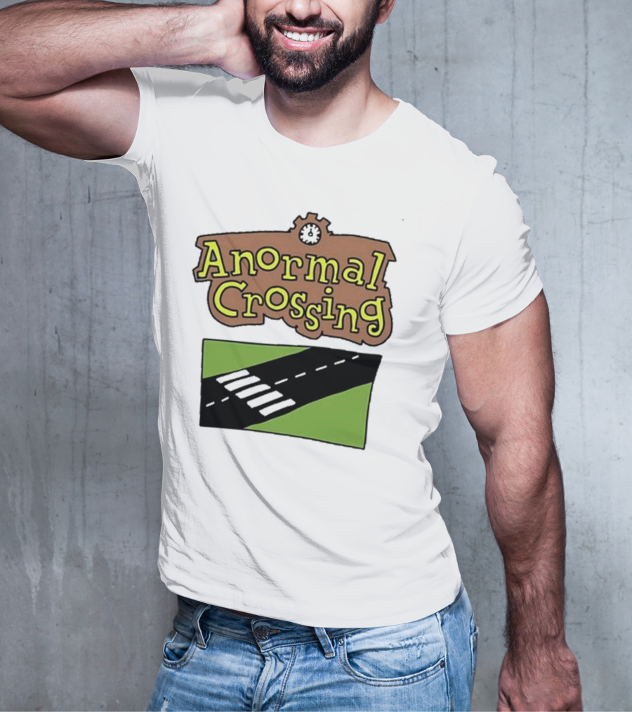 Anormal Crossing Zoe Bread Text And Z Shape Design T-Shirt