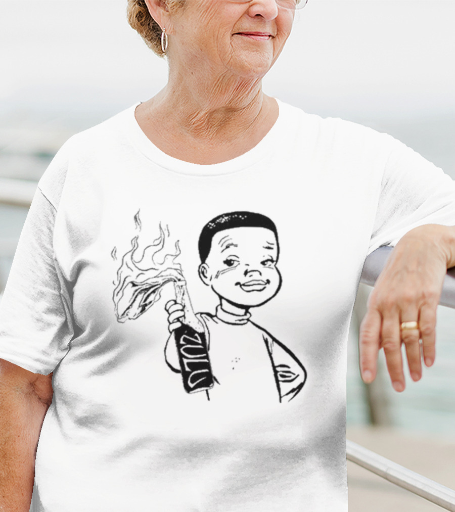 Zulu One Way Or Another Molotov Character Drawing T-Shirt