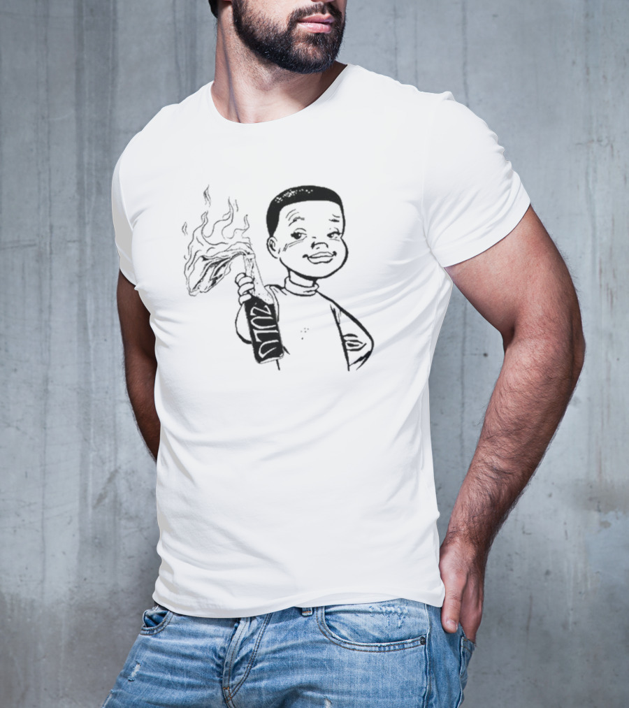 Zulu One Way Or Another Molotov Character Drawing T-Shirt