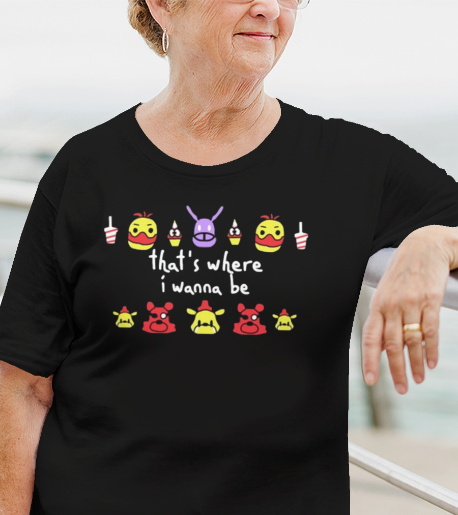 Weston That's Where I Wanna Be Purple Bunny And Cartoon Faces T-Shirt