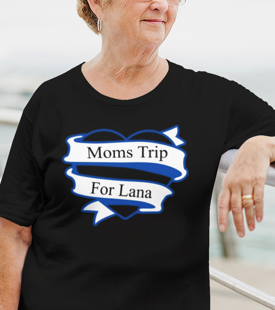 Colorado Avalanche Moms Trip For Lana Heart Banner T-Shirt