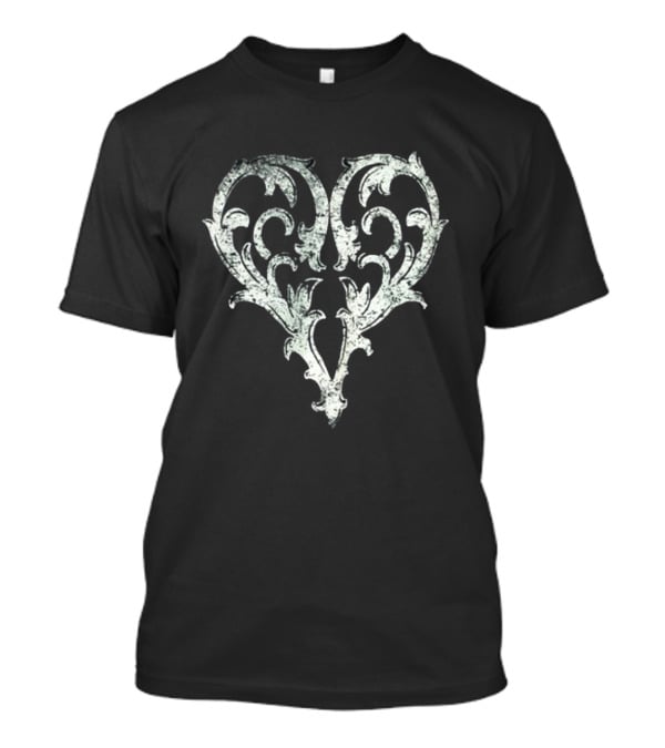 Ricky Olson Grunge Ornate Heart T-Shirt
