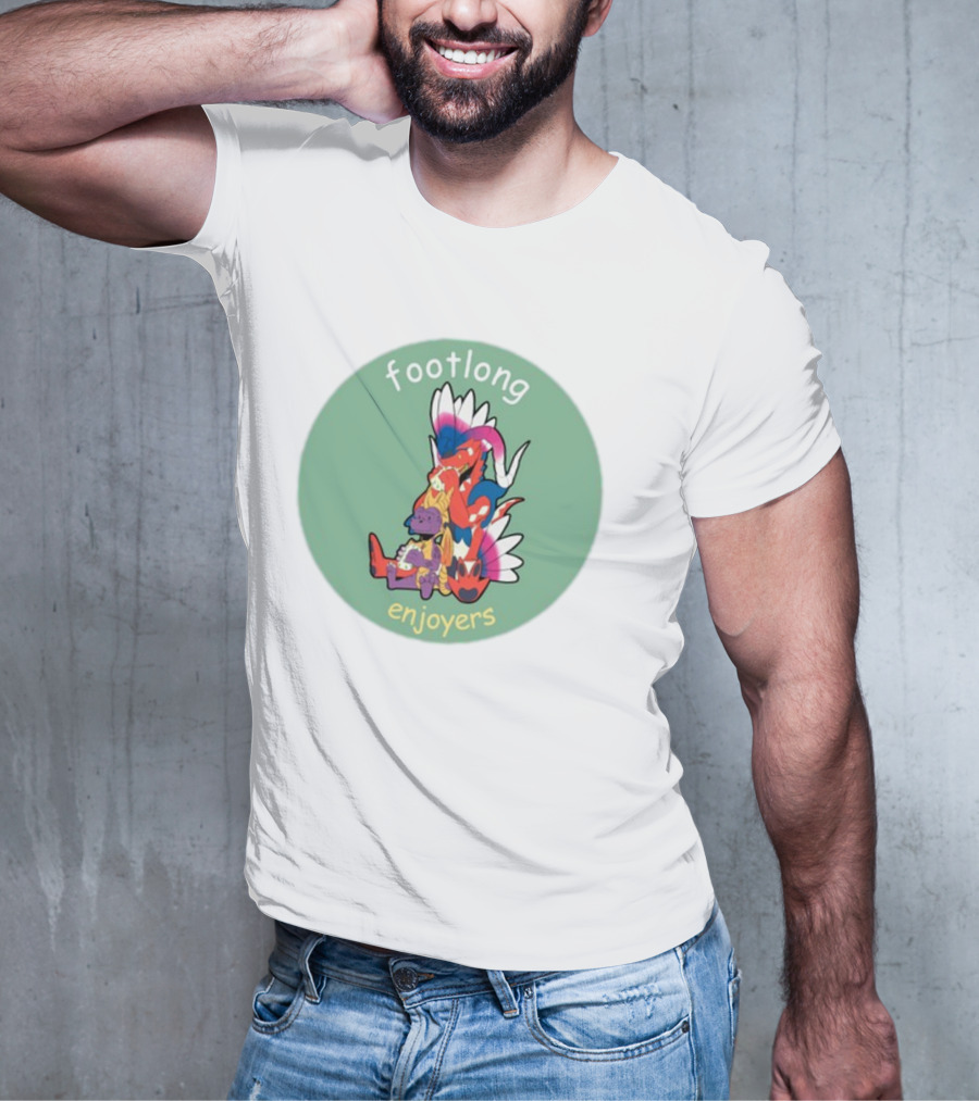 Footlong Enjoyers Fantasy Creatures With Colorful Wings T-Shirt