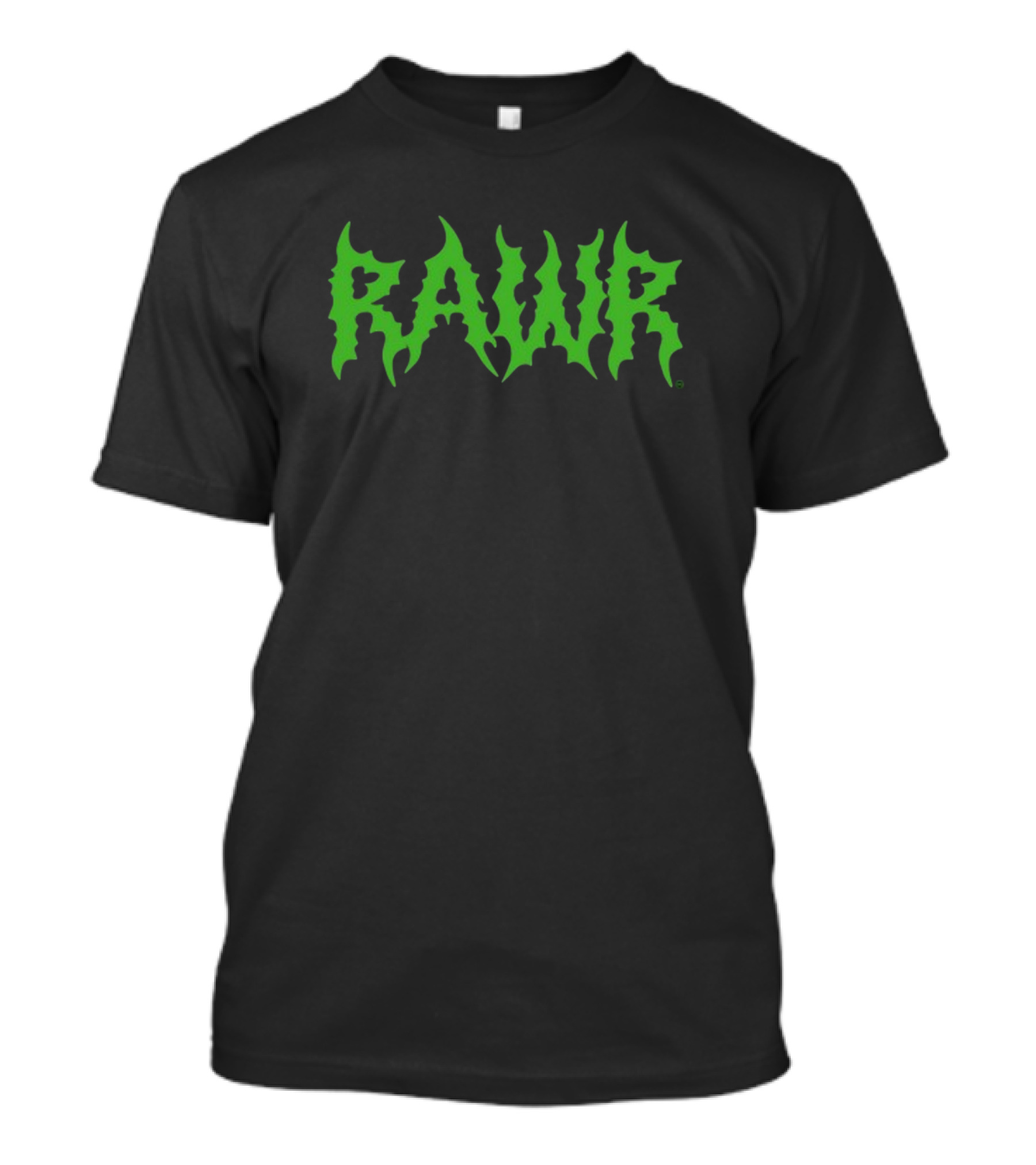 Izzzyzzzart Green Rawr Monster Font T-Shirt