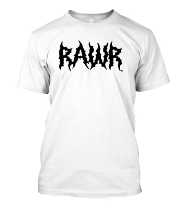 Izzzyzzz Shop Rawr Emo Gothic Style Black T-Shirt