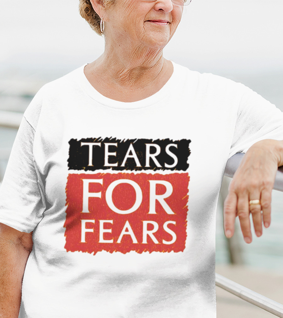 TEARS FOR FEARS Iconic Logo On Black T-Shirt