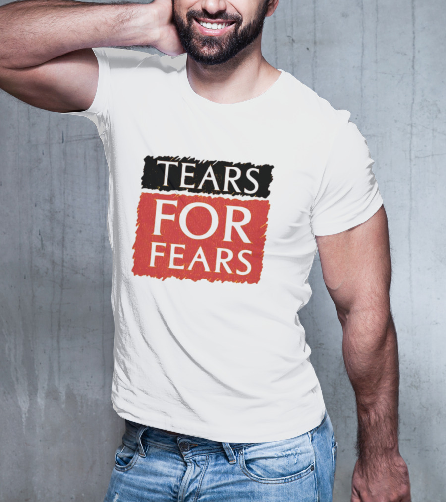 TEARS FOR FEARS Iconic Logo On Black T-Shirt