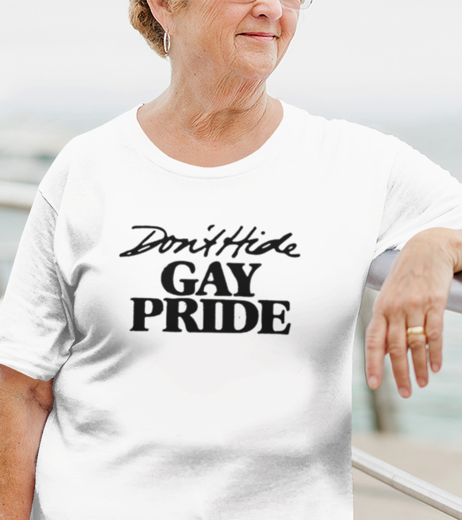 Don't Hide Gay Pride Retro Gay Pride T-Shirt