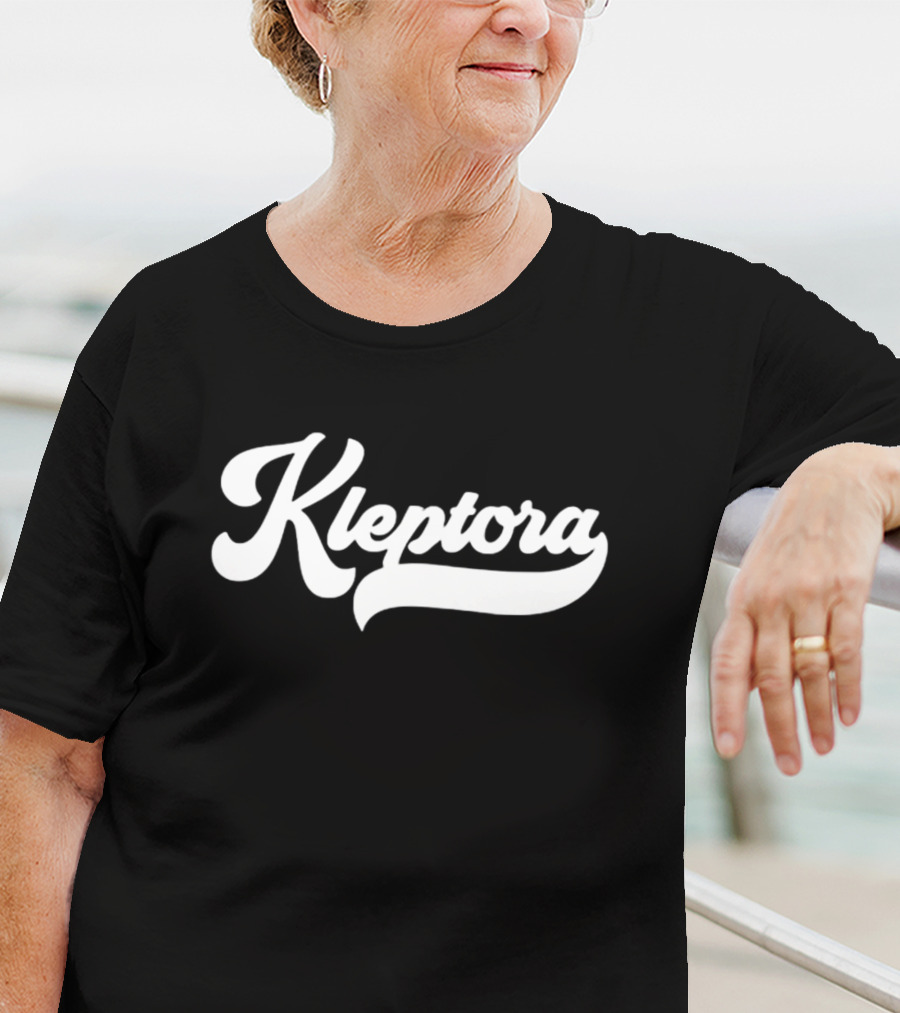 Kleptora Vintage Script Font Style Retro Branding T-Shirt