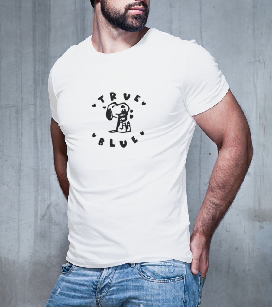 True Blue Snoopy Hearts Noexitclothing T-Shirt