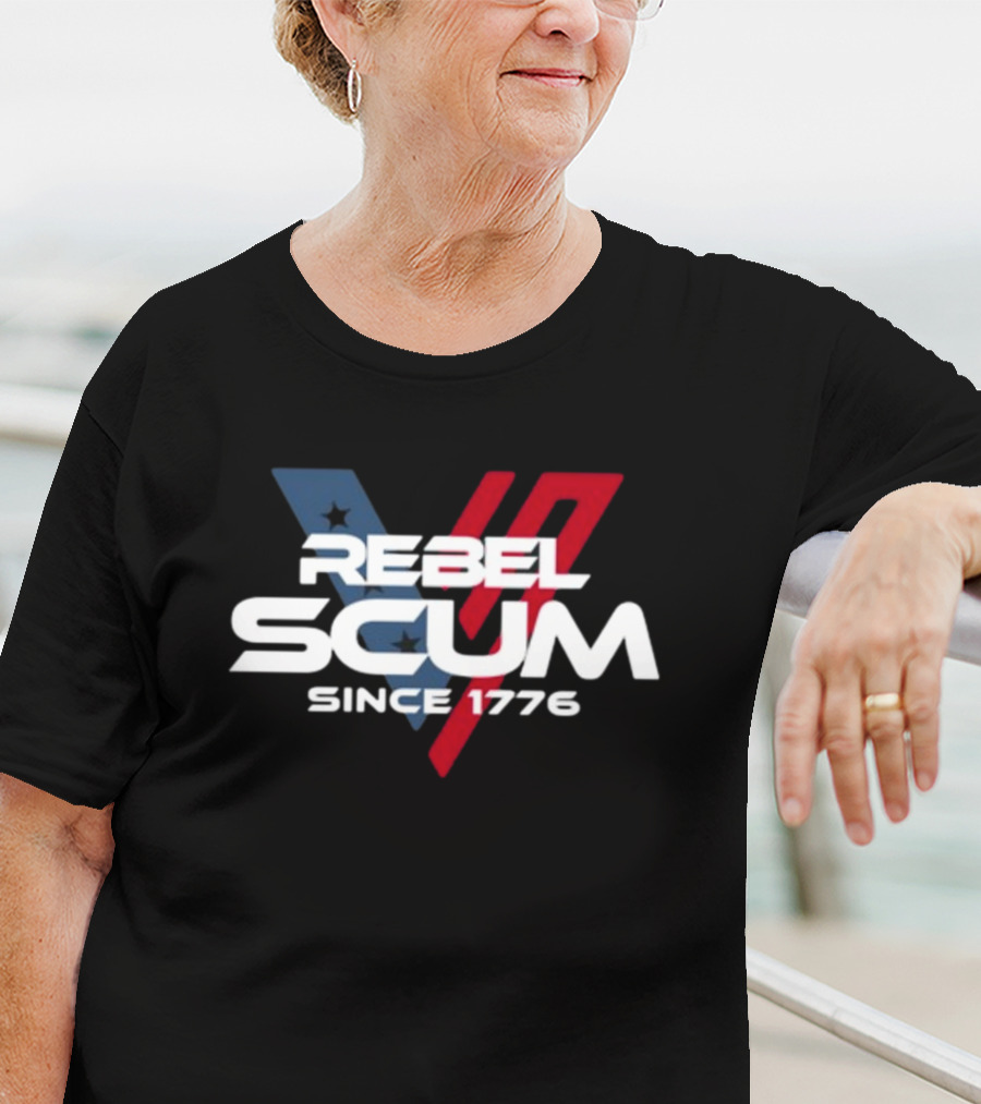 Rebel Scum Since 1776 Stars And Stripes Inspired T-Shirt