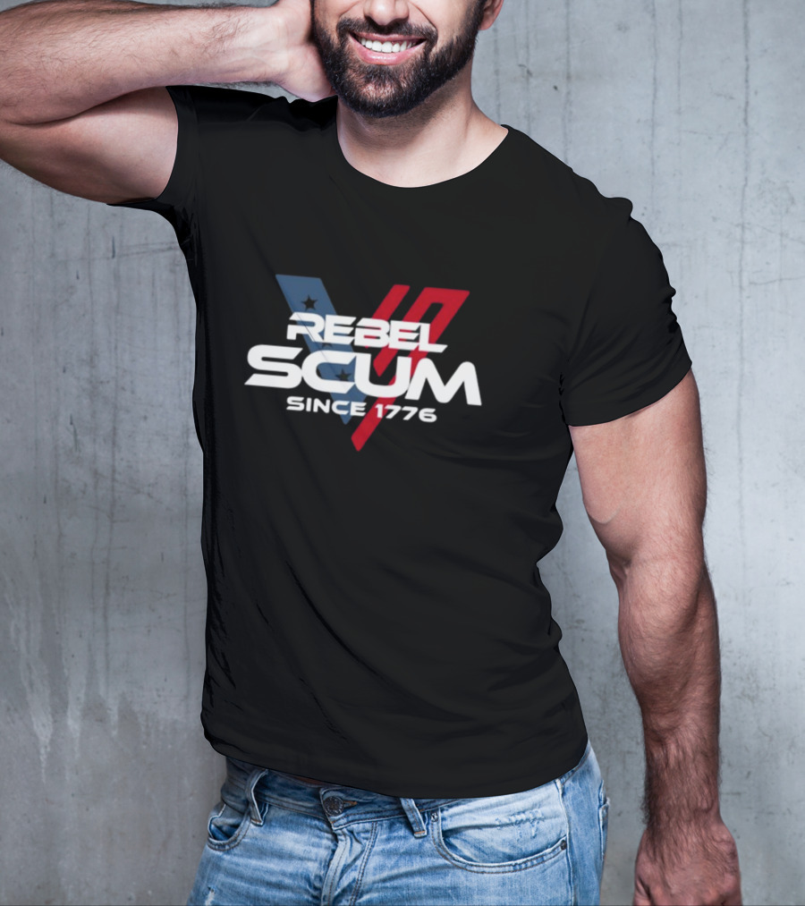 Rebel Scum Since 1776 Stars And Stripes Inspired T-Shirt