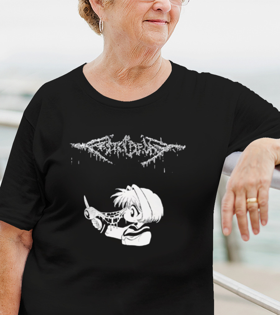 Festerdecay Sick Vintage Horror Manga Style Character T-Shirt