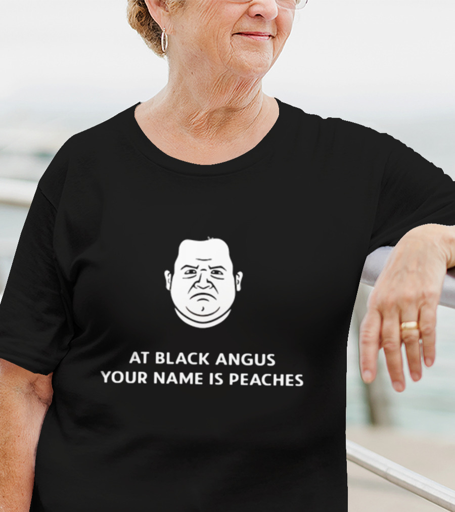 Patton Oswalt Face At Black Angus Your Name Is Peaches T-Shirt